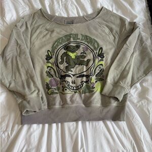 Grateful Dead Sweatshirt - Olive and Gray